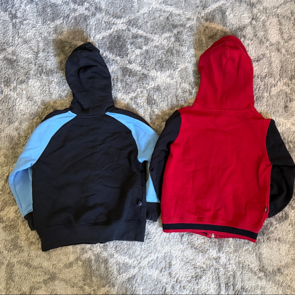 Jordan zip up Kids Hoodie - Blue, Black and Red - Picture 5 of 7